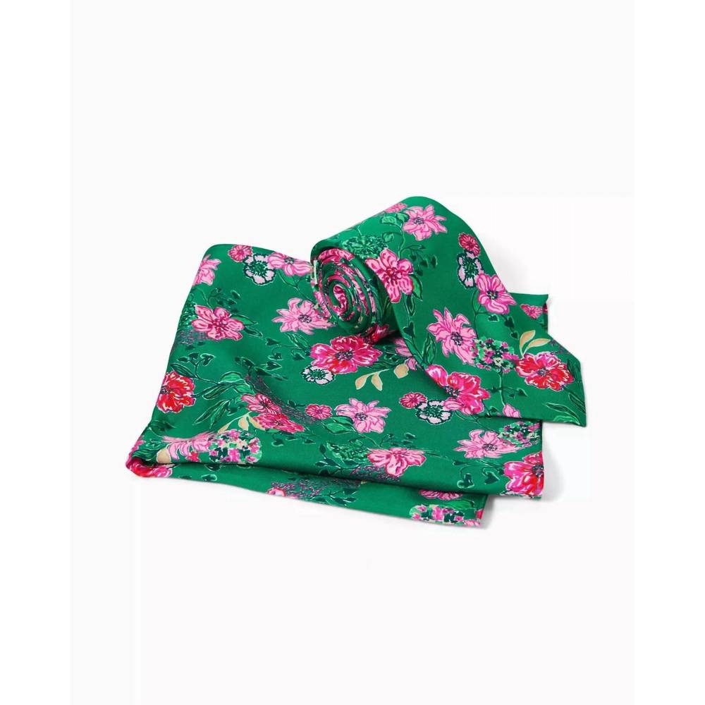 Lilly Pulitzer Green Floral Tie
